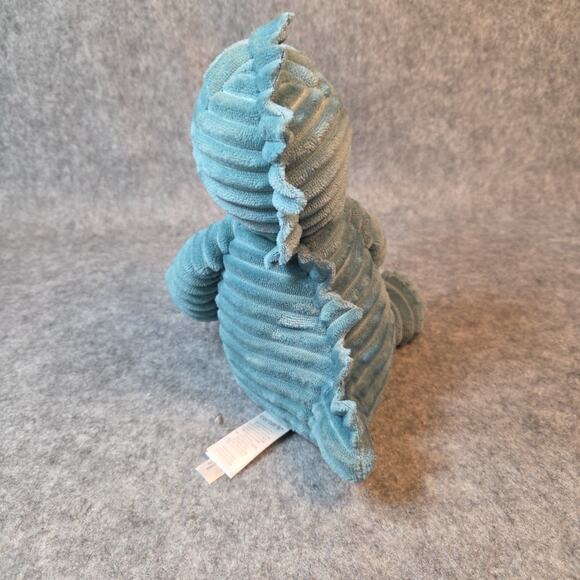 Carters Dinosaur Baby T-Rex Plush Teal Green Corduroy 8.5" Stuffed Animal Toy - Picture 4 of 11